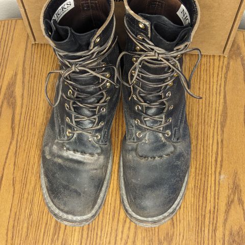Nicks MTO in Horween Black Waxed Flesh