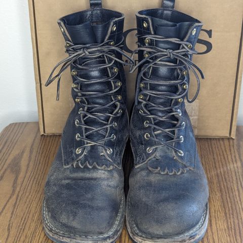 Nicks MTO in Horween Black Waxed Flesh