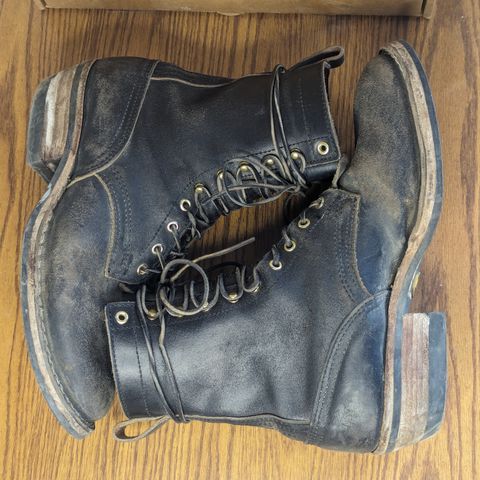 Nicks MTO in Horween Black Waxed Flesh