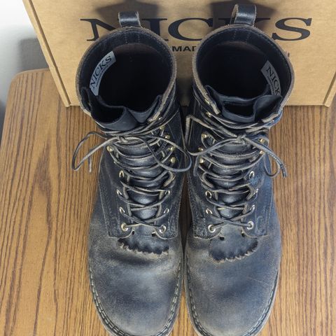 Nicks MTO in Horween Black Waxed Flesh