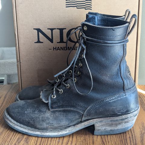 Nicks MTO in Horween Black Waxed Flesh
