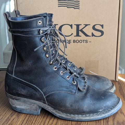Nicks MTO in Horween Black Waxed Flesh