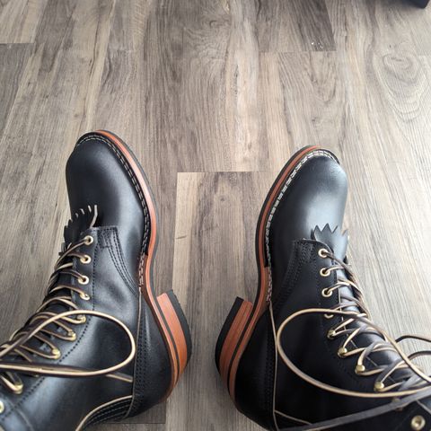 Nicks MTO in Horween Black Waxed Flesh