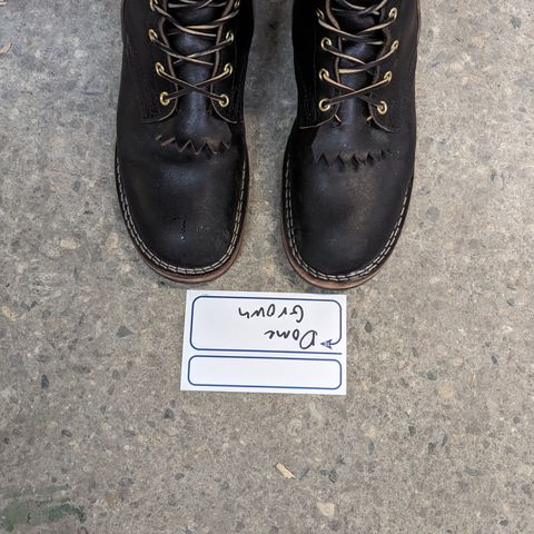 Nicks MTO in Horween Black Waxed Flesh