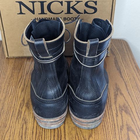 Nicks MTO in Horween Black Waxed Flesh