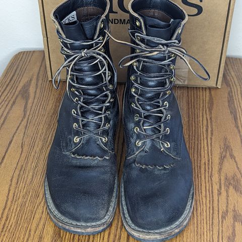 Nicks MTO in Horween Black Waxed Flesh