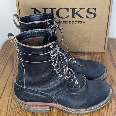 Nicks MTO in Horween Black Waxed Flesh
