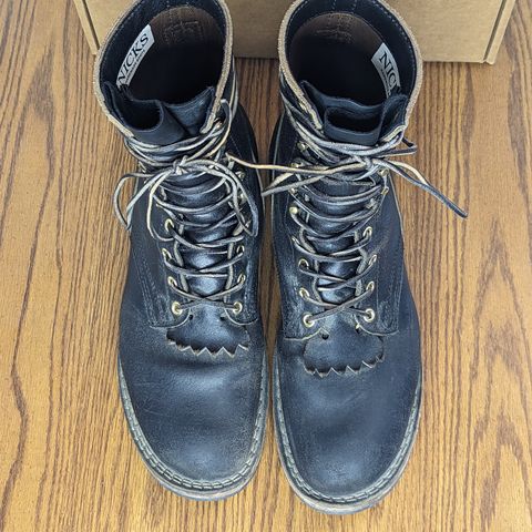 Nicks MTO in Horween Black Waxed Flesh