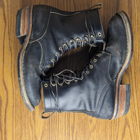 Nicks MTO in Horween Black Waxed Flesh