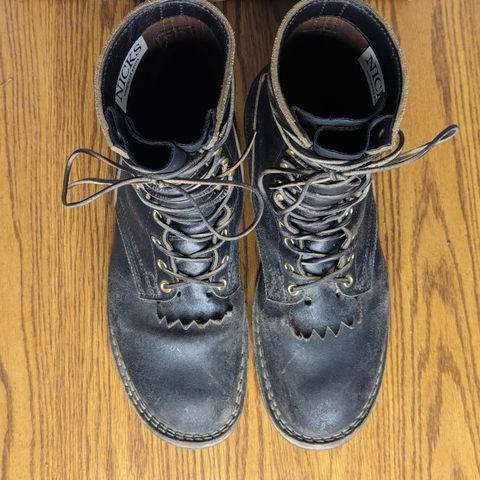 Nicks MTO in Horween Black Waxed Flesh