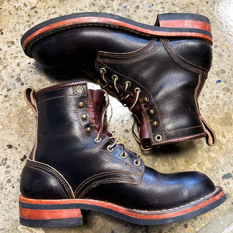 Nicks Falcon in Horween Brown Waxed Flesh