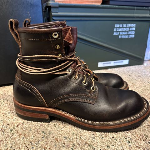 Nicks Falcon in Horween Brown Waxed Flesh