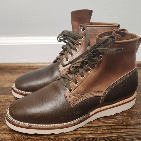 Viberg Bobcat in Horween Olive Waxed Flesh