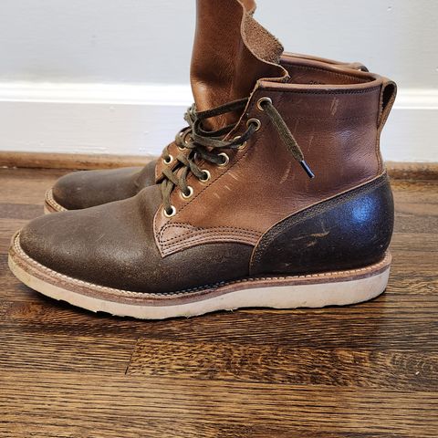 Viberg Bobcat in Horween Olive Waxed Flesh