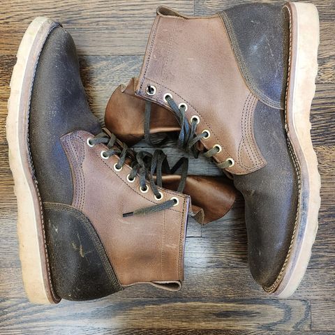 Viberg Bobcat in Horween Olive Waxed Flesh