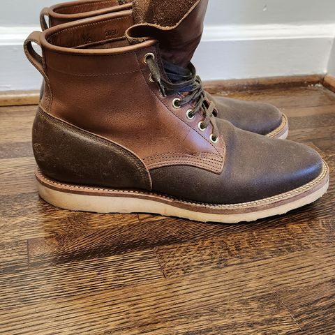 Viberg Bobcat in Horween Olive Waxed Flesh