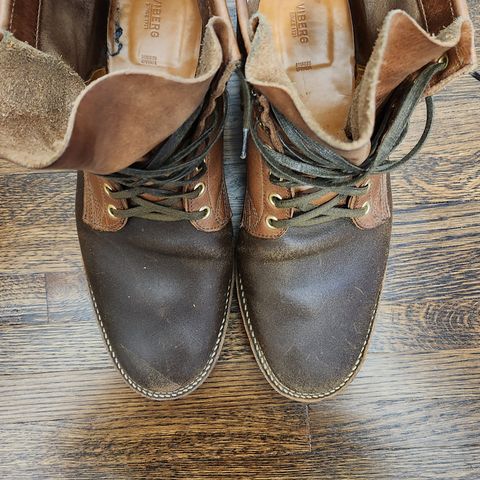 Viberg Bobcat in Horween Olive Waxed Flesh