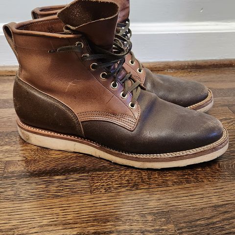 Viberg Bobcat in Horween Olive Waxed Flesh
