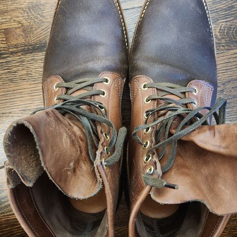 Viberg Bobcat in Horween Olive Waxed Flesh