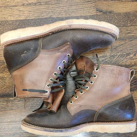 Viberg Bobcat in Horween Olive Waxed Flesh