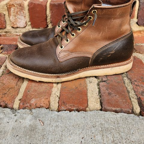 Viberg Bobcat in Horween Olive Waxed Flesh