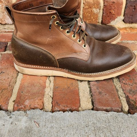 Viberg Bobcat in Horween Olive Waxed Flesh