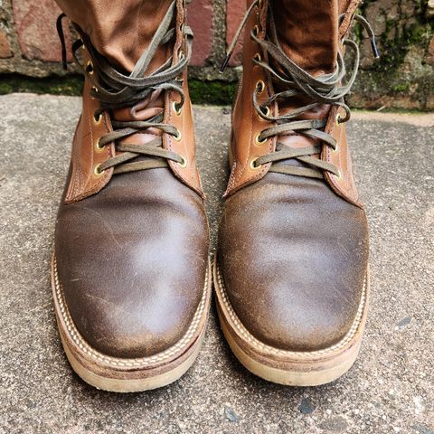 Viberg Bobcat in Horween Olive Waxed Flesh