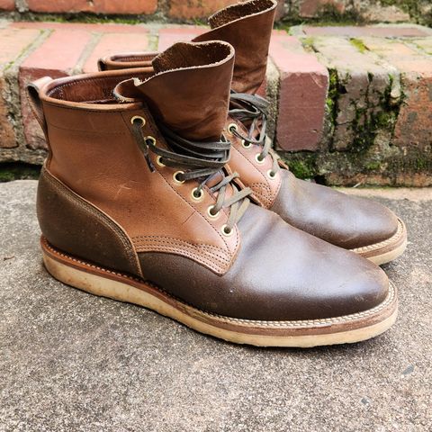 Viberg Bobcat in Horween Olive Waxed Flesh