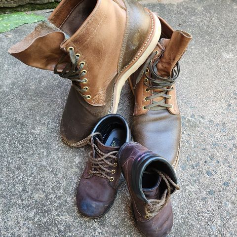 Viberg Bobcat in Horween Olive Waxed Flesh