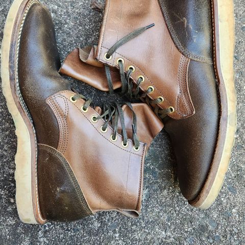 Viberg Bobcat in Horween Olive Waxed Flesh