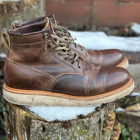 View photo of Viberg Scout Boot in Horween Rowdy Dachshund