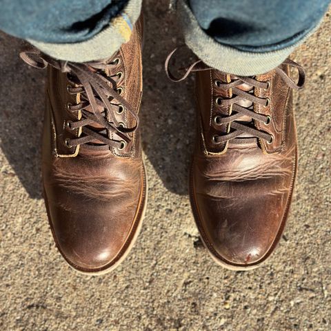 View photo of Viberg Scout Boot in Horween Rowdy Dachshund