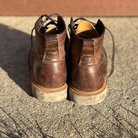 View photo of Viberg Scout Boot in Horween Rowdy Dachshund