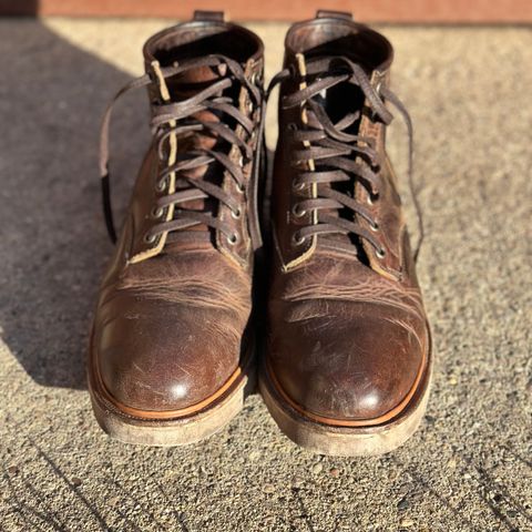 View photo of Viberg Scout Boot in Horween Rowdy Dachshund