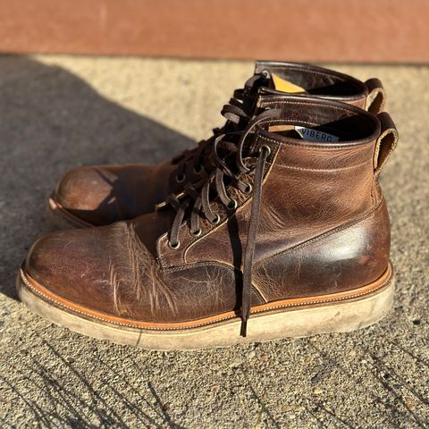 View photo of Viberg Scout Boot in Horween Rowdy Dachshund