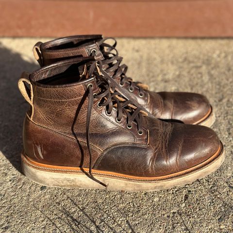 View photo of Viberg Scout Boot in Horween Rowdy Dachshund