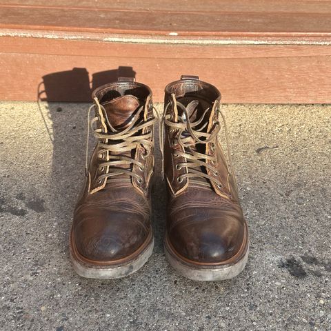 View photo of Viberg Scout Boot in Horween Rowdy Dachshund