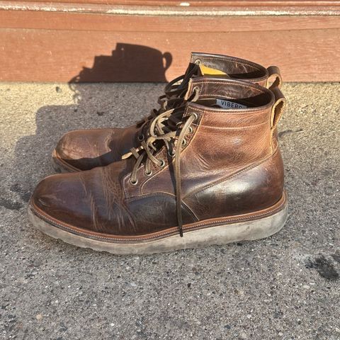 View photo of Viberg Scout Boot in Horween Rowdy Dachshund