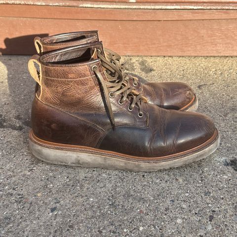 View photo of Viberg Scout Boot in Horween Rowdy Dachshund