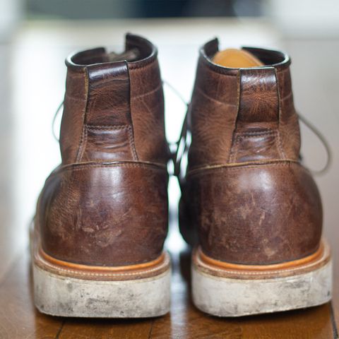 View photo of Viberg Scout Boot in Horween Rowdy Dachshund