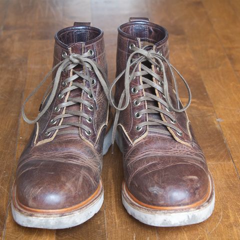 View photo of Viberg Scout Boot in Horween Rowdy Dachshund