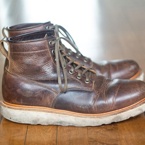 View photo of Viberg Scout Boot in Horween Rowdy Dachshund