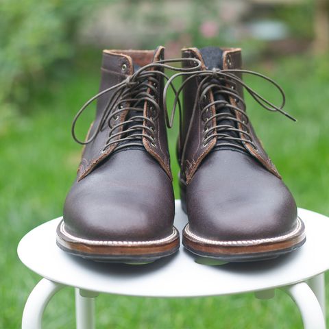Viberg Service Boot in Horween Brown Waxed Flesh