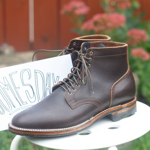 Viberg Service Boot in Horween Brown Waxed Flesh
