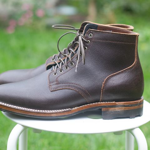 Viberg Service Boot in Horween Brown Waxed Flesh