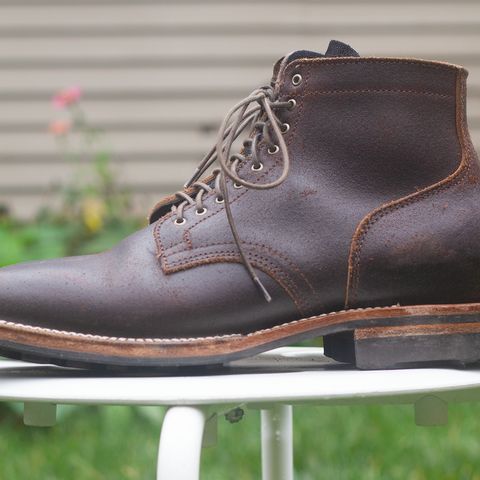 View photo of Viberg Service Boot in Horween Brown Waxed Flesh