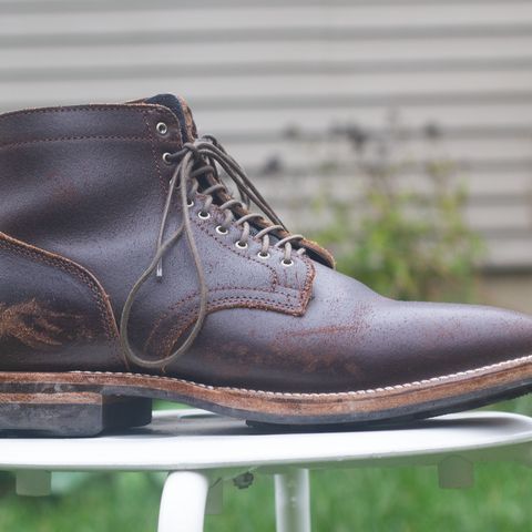 Viberg Service Boot in Horween Brown Waxed Flesh