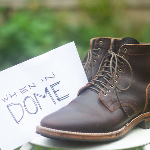 View photo of Viberg Service Boot in Horween Brown Waxed Flesh