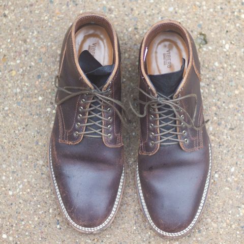 View photo of Viberg Service Boot in Horween Brown Waxed Flesh