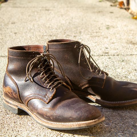 View photo of Viberg Service Boot in Horween Brown Waxed Flesh